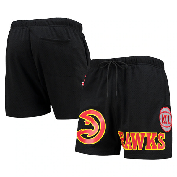 Men's Atlanta Hawks Black Chenille Shorts